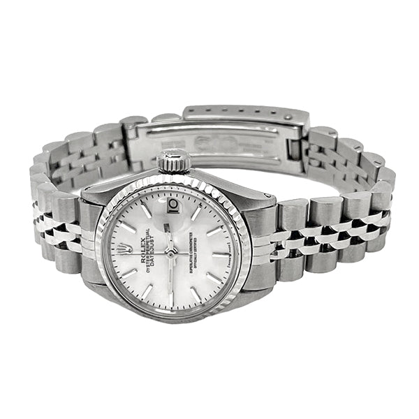 Orologio da donna con bracciale giubileo in acciaio inossidabile, quadrante Datejust, Rolex perpetua