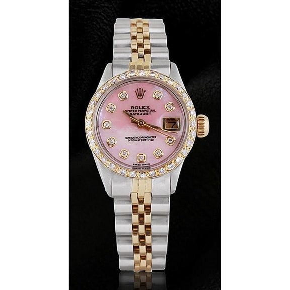 Diamanti Orologio Rolex Oro Rosa Rolex Lady Datejust Oro Orologio