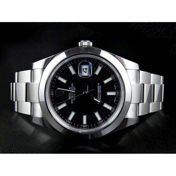 Orologio da uomo Rolex Date Just II da 41 mm, bracciale in acciaio inossidabile