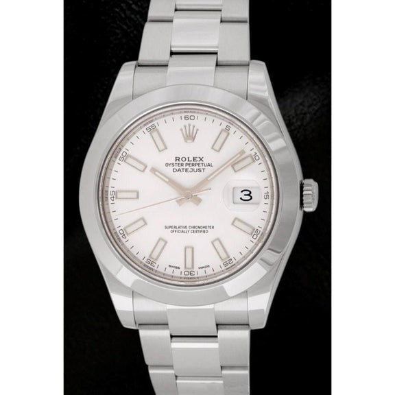 Orologio da uomo Rolex Datejust II in acciaio inossidabile da 41 mm