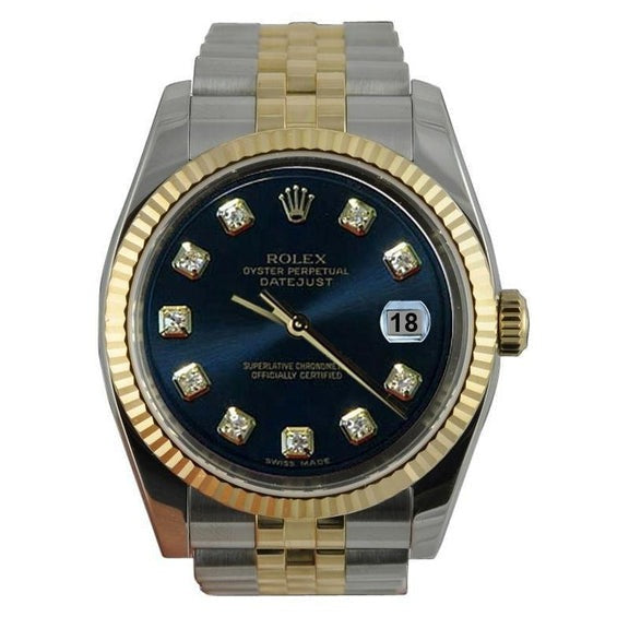 Orologio da uomo Rolex Datejust in acciaio inossidabile e oro
