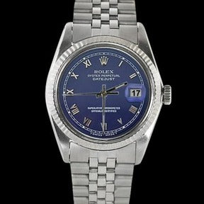 Orologio da uomo Rolex Datejust quadrante blu