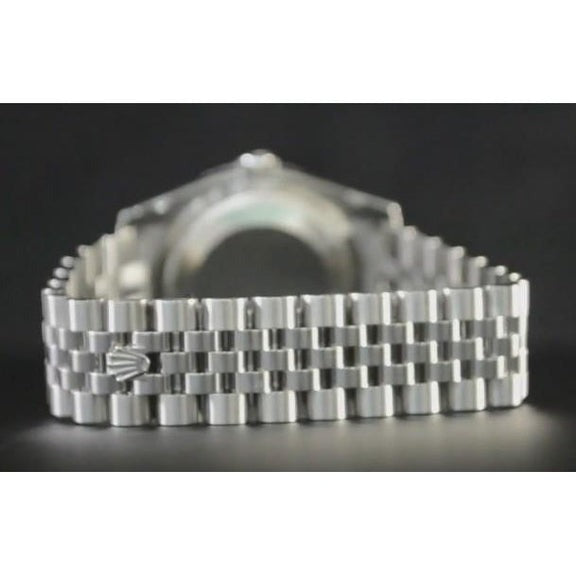 Orologio da uomo da uomo Rolex Datejust Chiusura nascosta quadrante argento cinturino giubilare nascosto