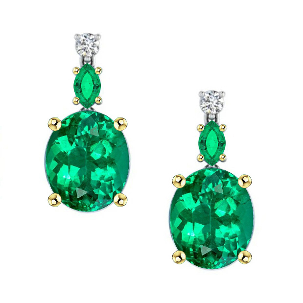 Smeraldo Fine Gemstone Earring – vista principale