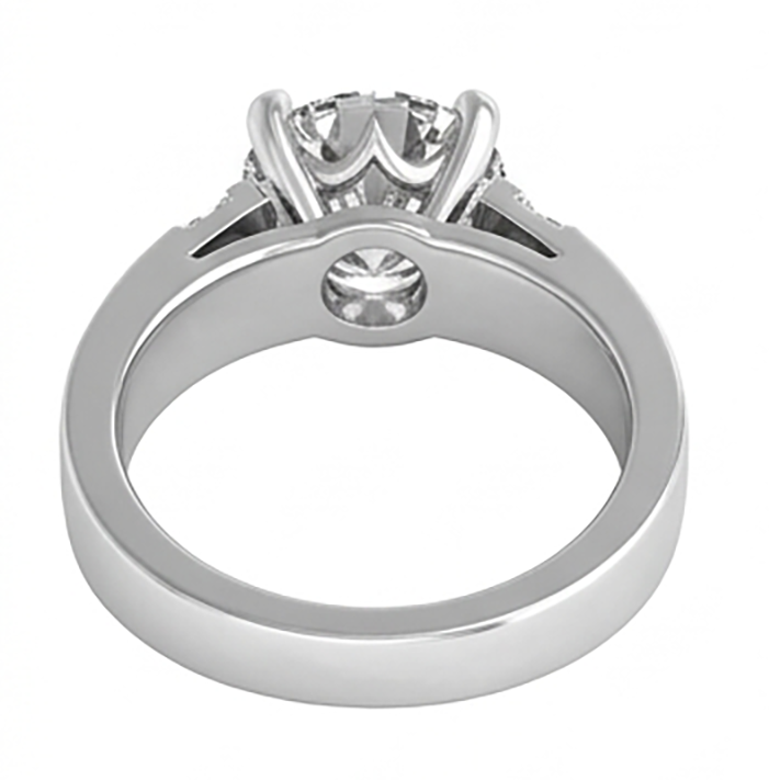 Pavé Diamante Anello da Uomo 2 carati – 10K White Gold