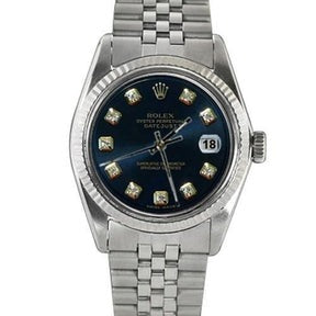 Perpetua Rolex orologio da uomo con diamanti neri