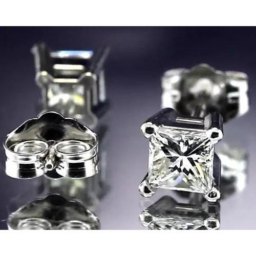 Princess Genuino Diamond Studs 1 Carato