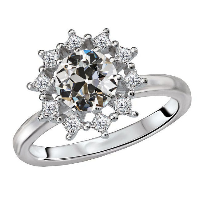Sofisticato Diamante Anello Halo 3,50 carati – vista principale