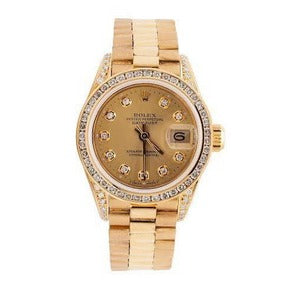 Quadrante con diamanti champagne
