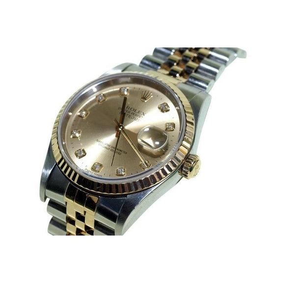 orologio con data e data da uomo bicolore Rolex
