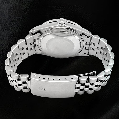 Quadrante rosa con diamanti Rolex Datejust Orologio ostrica con lunetta perpetua in diamanti con montaggio rapido