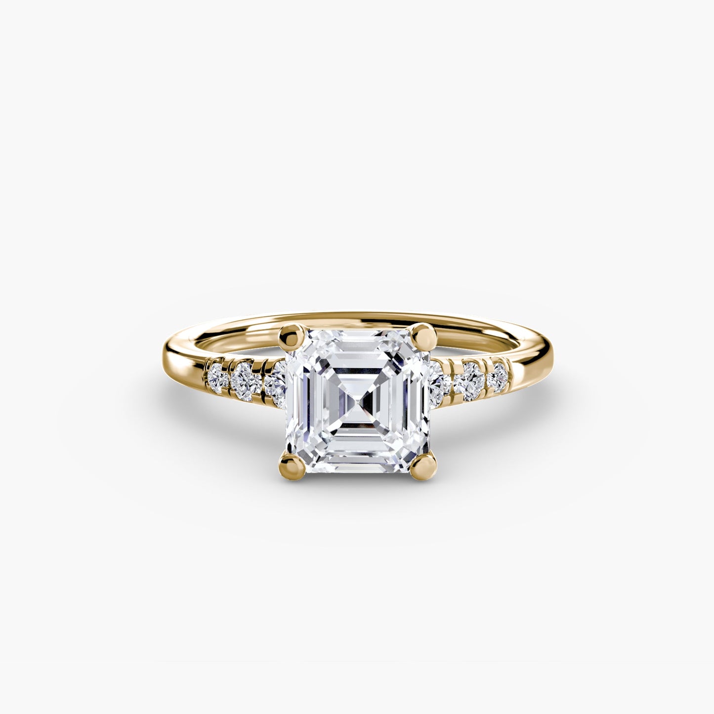 Taglio Rotondo Pietra Preziosa anello in Gold – primo piano
