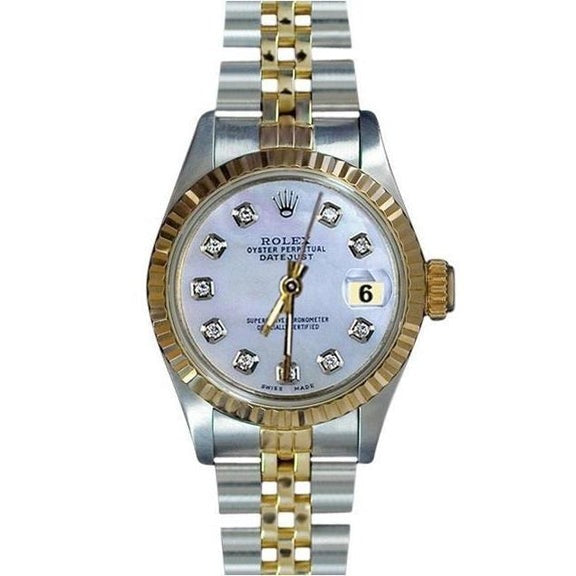 Rolex Datejust con quadrante bianco