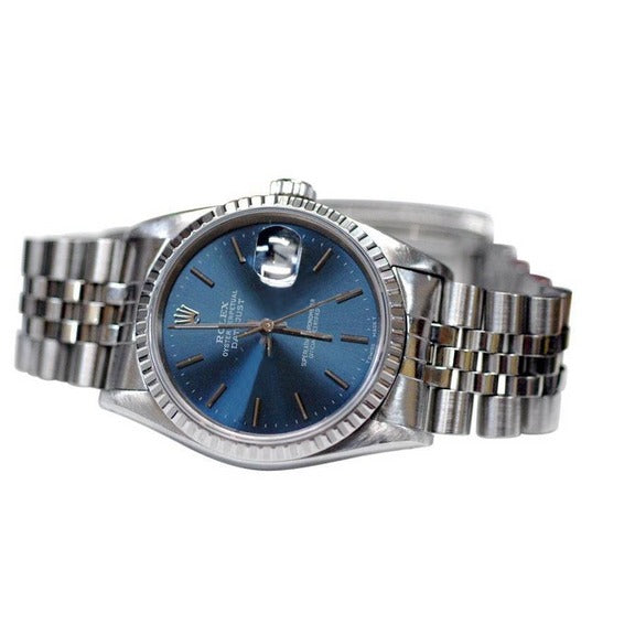 Rolex Datejust giubileo Bracciale Uomo orologio da polso quadrante bastoncino IMPOSTAZIONE RAPIDA