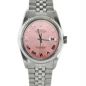 Rolex quadrante romano rosa Datejust Orologio Rolex