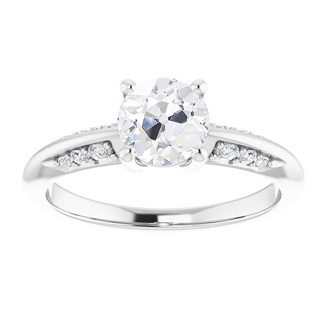 Di lusso Brillante Anello Solitario con Accenti 3,25 carati – vista principale