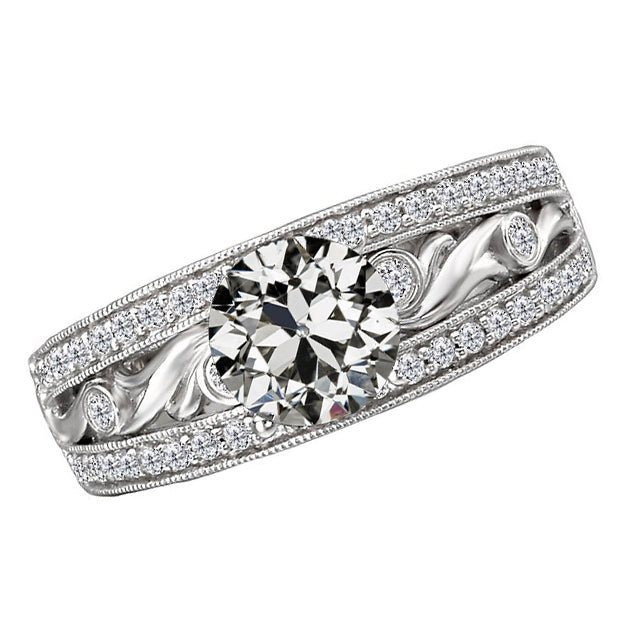 Anniversary Ring Oro Bianco 14K con Diamante – vista principale
