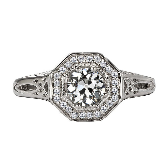 Diamante Fine Anello Halo – vista principale