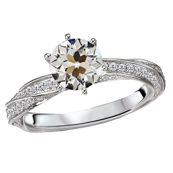 Diamante Anniversary Ring 2-carati Oro 14 Carati Bianco – vista principale
