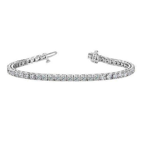 Set Di Bracciale Tennis Con Vero Diamante Rotondo Da 9 Carati E Glitter