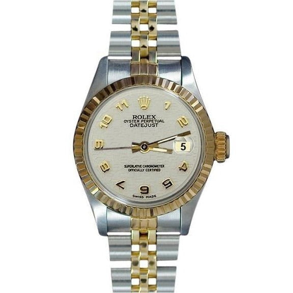 Signora Datejust Orologio Rolex Quadrante bianco arabo