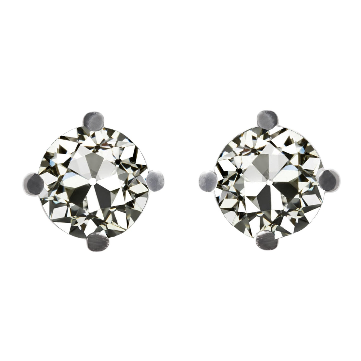 Diamante Orecchini 2,50 carati Oro 14 Carati Bianco – vista principale