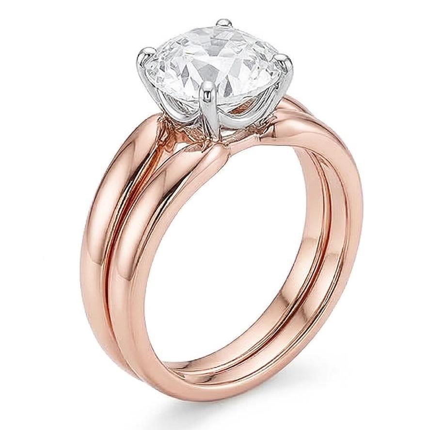 vero round diamante 1.50carati anello dettaglio ravvicinato