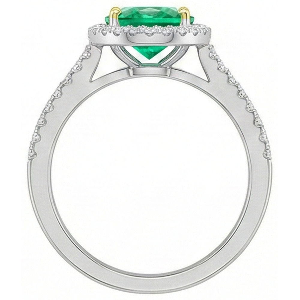 Premium Anello con Gemma 2 carati – vista posteriore
