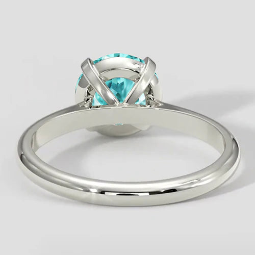 Tormalina Paraiba rotonda autentica da 1 carato
