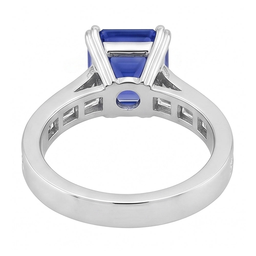 Vivido Anello Zaffiro Blu Reale