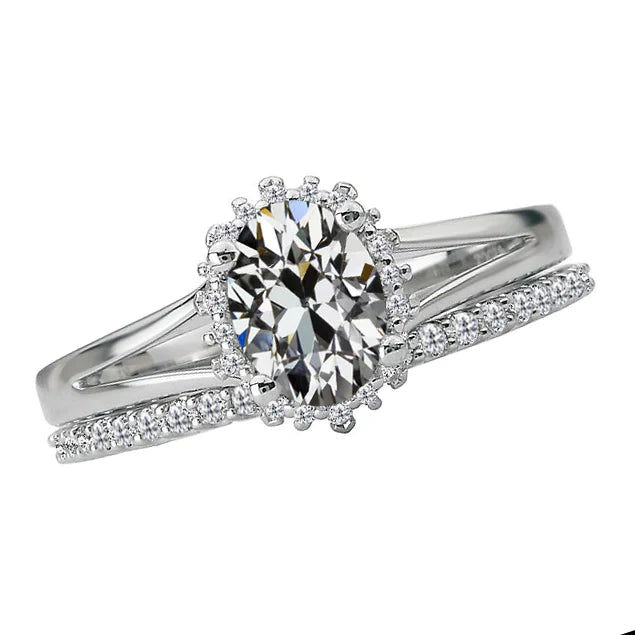 Brillante Anello di Proposta 3 carati Oro 14 Carati Bianco – vista principale