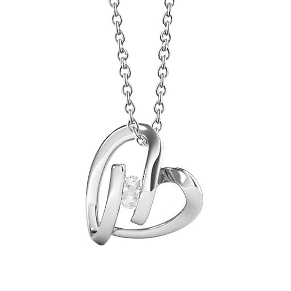 Cuscino Antico Diamante Fine anello in Oro Bianco 14K – vista principale