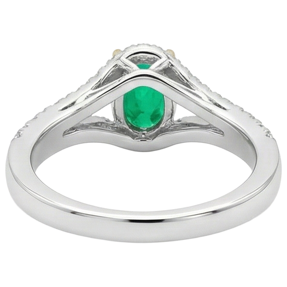 Premium Anello Pietra Colorata 1 carati – vista posteriore