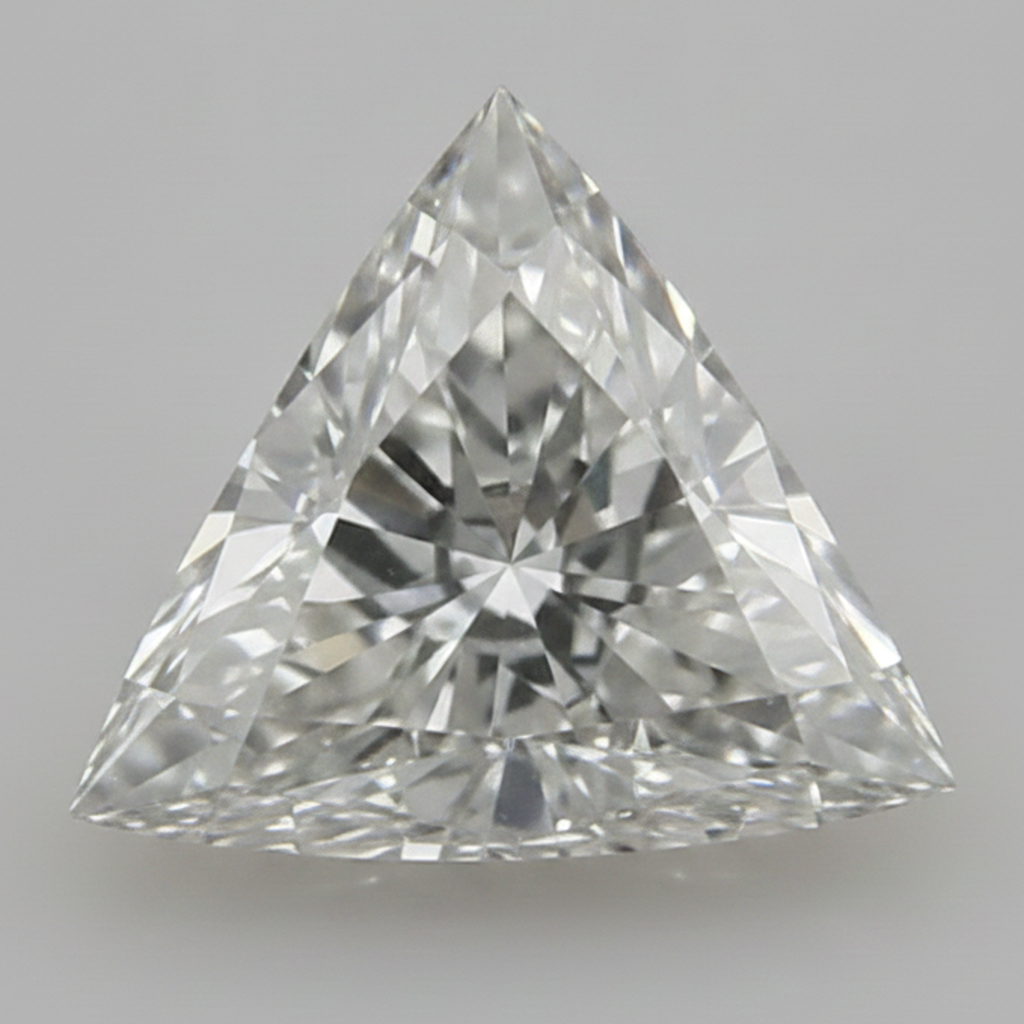 Diamante Autentico Sciolto Taglio Trillion Naturale 9 Carati G VS1 estratto dalla terra