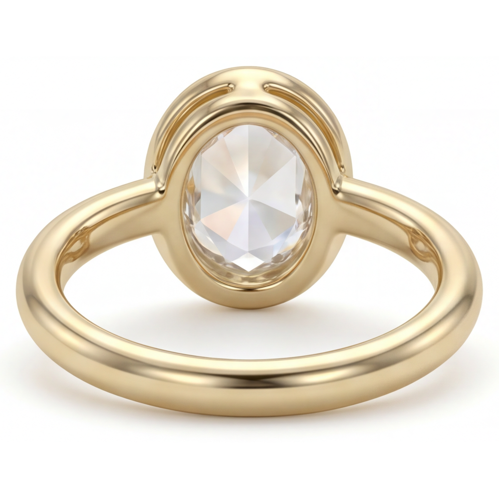 Diamante Fine Anello Monopietra – vista profilo