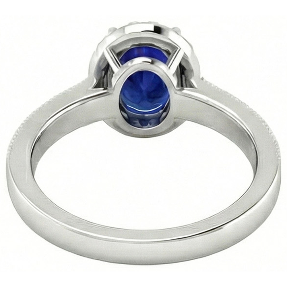 vero round diamante 4carati fede eternity su bianco