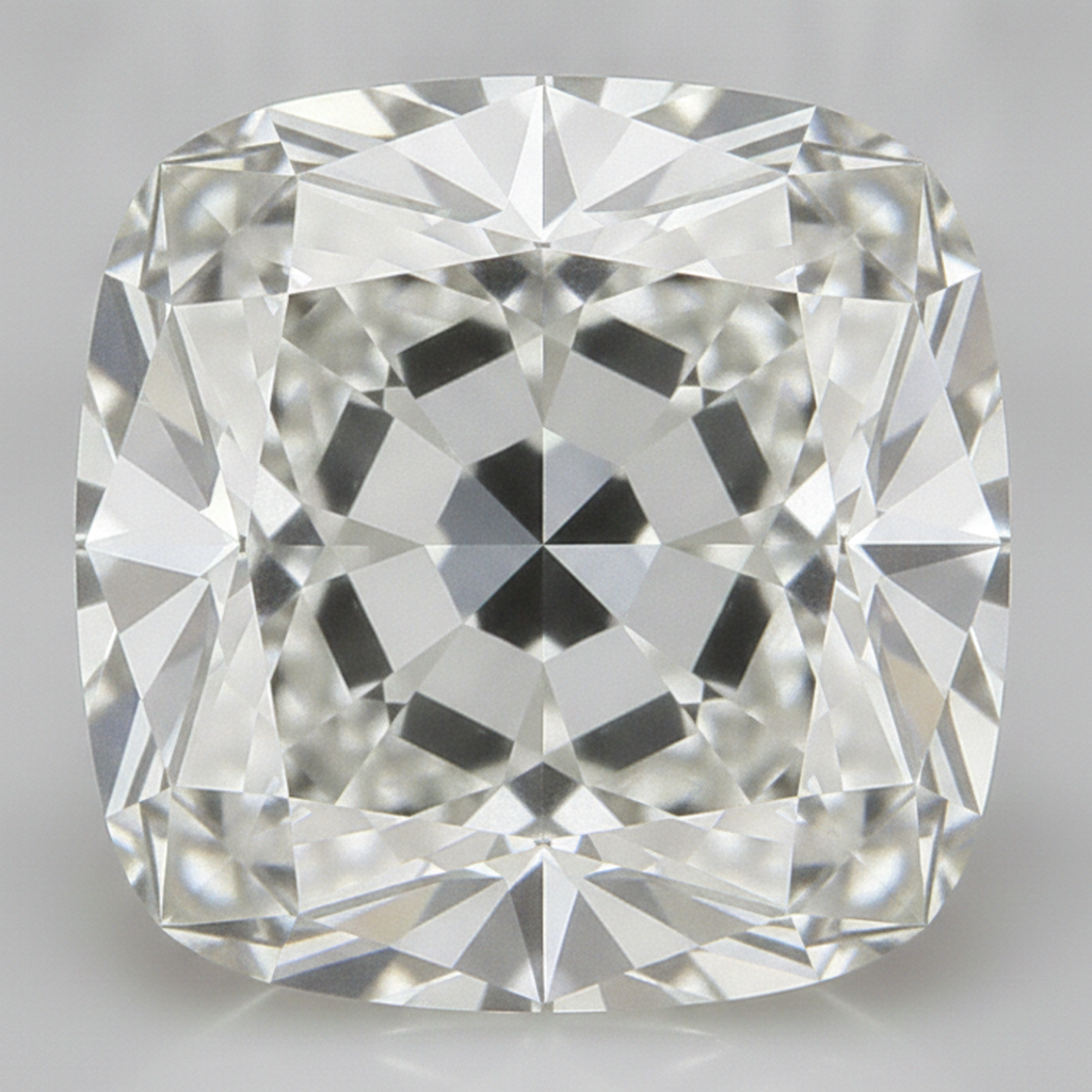 Diamante Naturale Sciolto Taglio Cuscino Old Mine Autentico 4 Carati H VS1