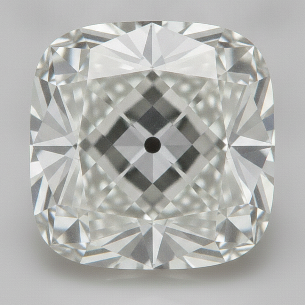 Diamante Sciolto G VS1 Genuino Vecchio Minatore Taglio Cuscino estratto dalla terra 9 Carati