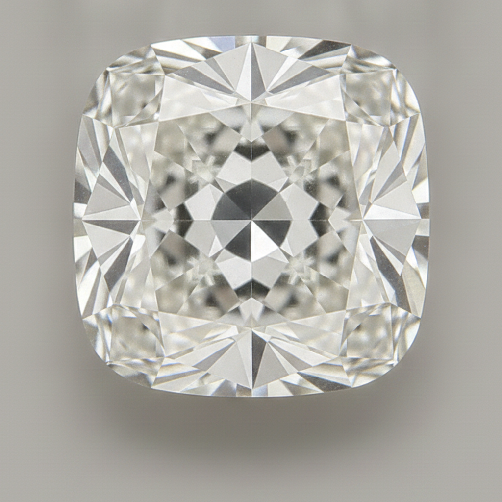 Diamante Sciolto Taglio Cuscino Vecchio Minatore G VS1 7 Carati Genuino Naturale