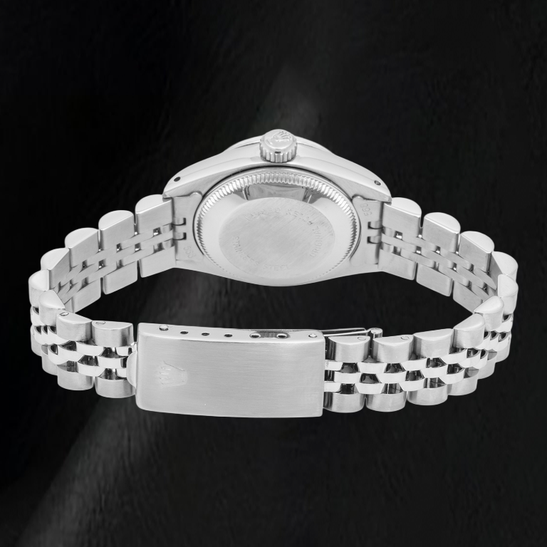 Orologio Rolex Date 6916 26 mm Quadrante Effetto Lino Argento Acciaio Inossidabile Bracciale Jubilee