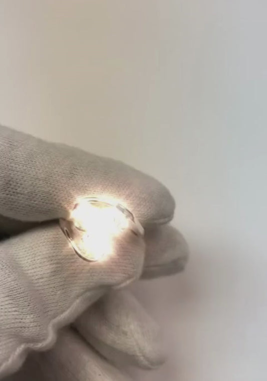 Anello in oro Gioielli personalizzati Tre pietre di diamante a taglio rotondo