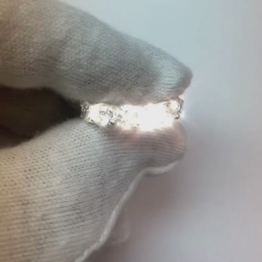 6.50 carati diamanti eternità fede nuziale anello oro