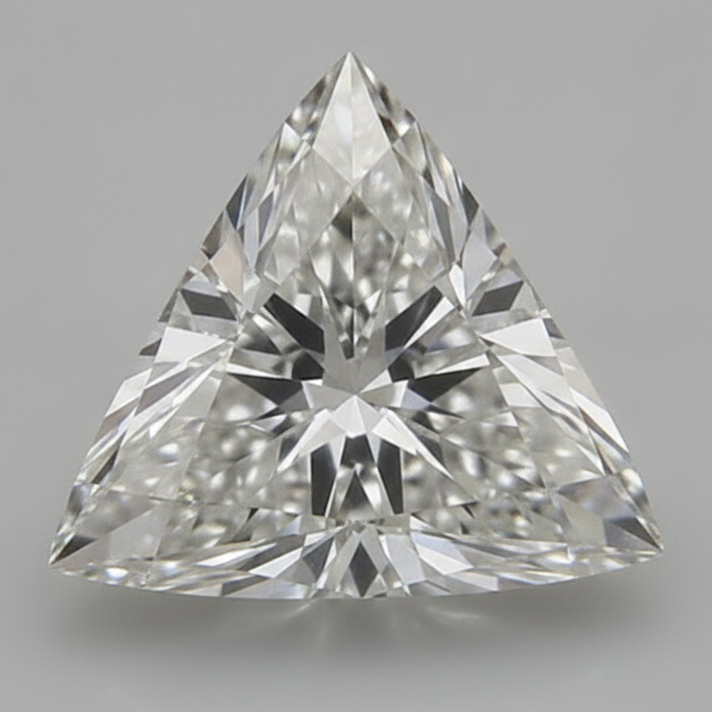 Diamante sciolto estratto dalla terra, naturale, 6 carati, taglio Trilliant, F VS1