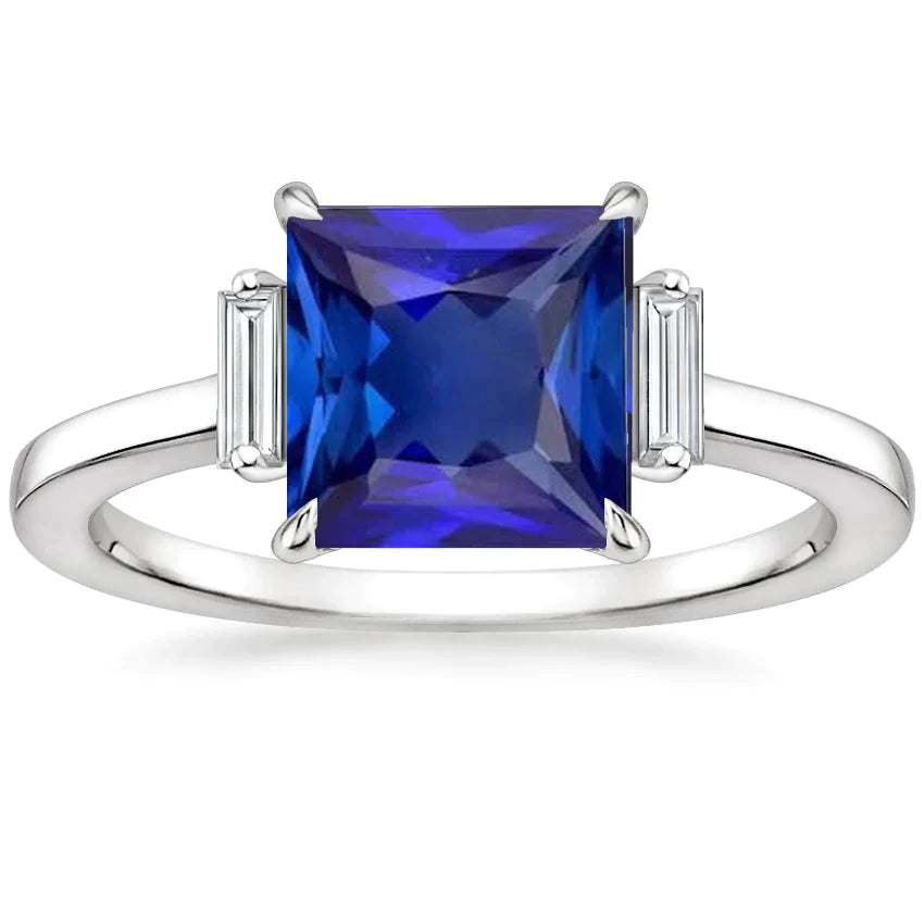 5 Carati Zaffiro Anello di Fidanzamento