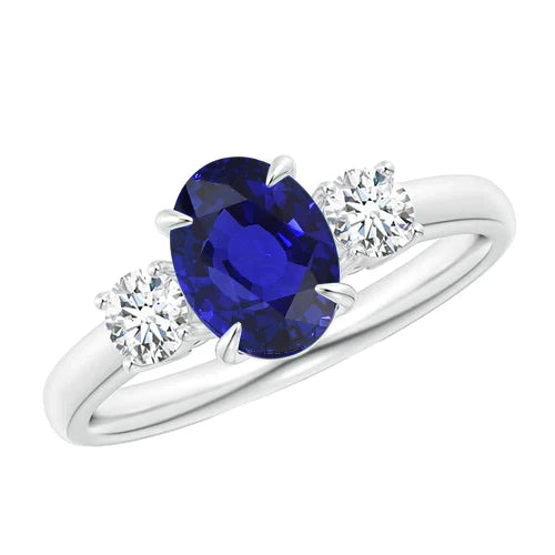 5 Ct Zaffiro Anello