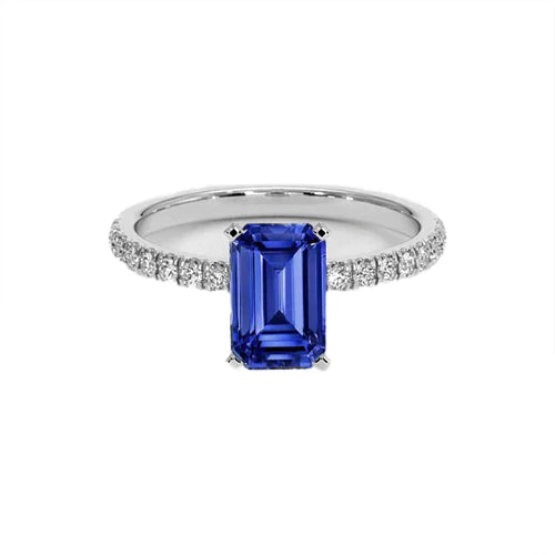 8 Carati Blu Zaffiro Anello