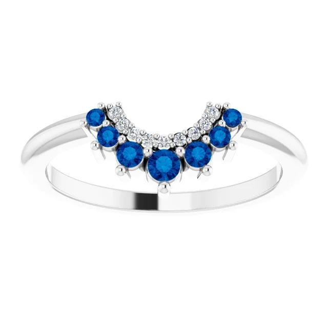 Anello Anniversario Diamante Rotondo Zaffiro Gioielli 3.30 Carati - harrychadent.it