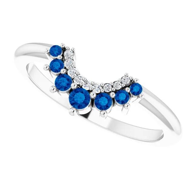 Anello Anniversario Diamante Rotondo Zaffiro Gioielli 3.30 Carati - harrychadent.it