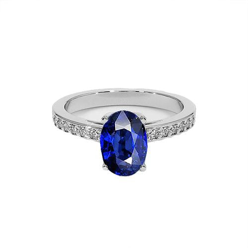 Anello Di Fidanzamento Con Zaffiro Da 7 Carati