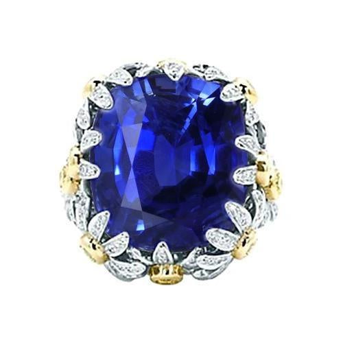 Anello Di Fidanzamento Con Zaffiro Da 8 Carati